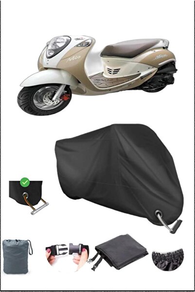 Breen بلاك سيم Mio100 قماش مشمع للدراجات النارية متين متوافق مع القفل المتين ...