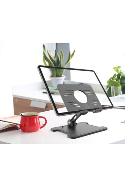 CARNIVAL LAND Στήριγμα Πτυσσόμενη επιτραπέζια βάση για tablet και τηλέφωνο Μαύρη βάση στήριξης tablet Μαύρη βάση τηλεφώνου