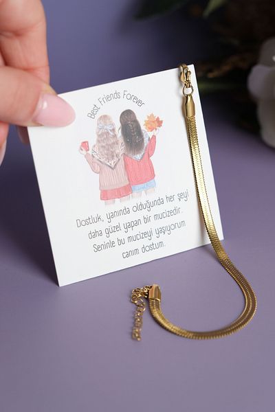 Jack Ferrero Dear Mother - Friend Birthday Bracelet - Paper No Throw Steel Color