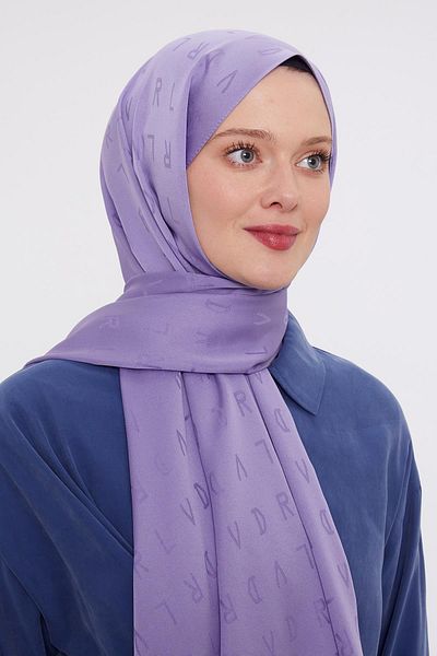 Levidor Lilac Lvd Printed Jacquard Shawl