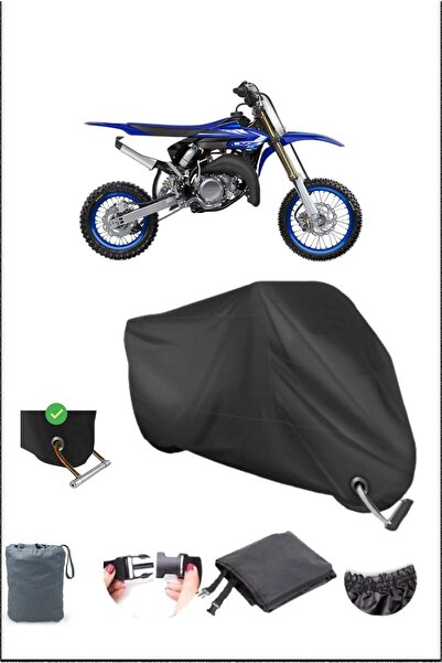 Breen Black Yamaha Yz65 Durable Lock Compatible Waterproof Motorcycle Tarpaulin