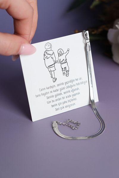 Jack Ferrero Dear Mother - Friend Birthday Bracelet - Paper No Throw Steel Color