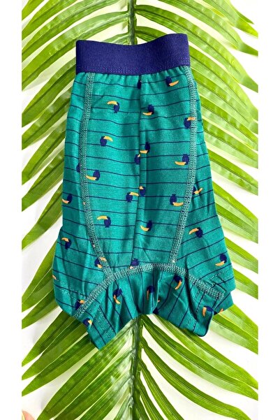 NİVEMESHOME Nivemeshome 4480 - Ανδρικό μπόξερ από βαμβακερό λύκρα με πράσινο σχέδιο, L Berrak