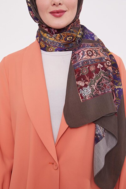 Levidor K.Vizon Motif Desen Royal Şal