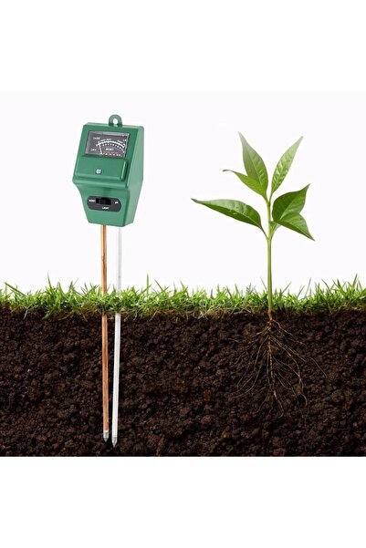 Terminatör Toprak Ölçüm Aleti Nem Ph Işık Ölçme Aparatı 3’Ü Bir Arada Ölçüm Aleti
