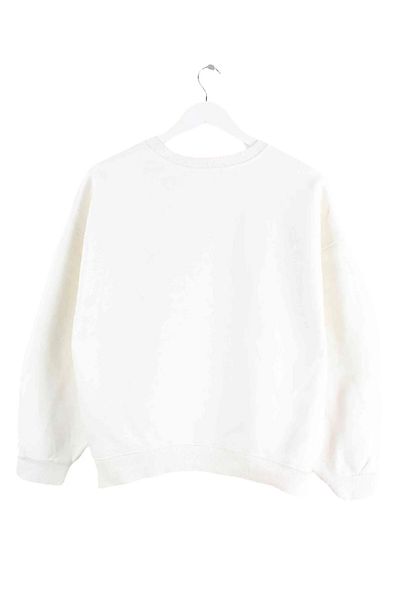 EFFRENATU hila fashion Μαύρο και άσπρο εμπριμέ φούτερ με λαιμόκοψη, μεγάλο μέγεθος