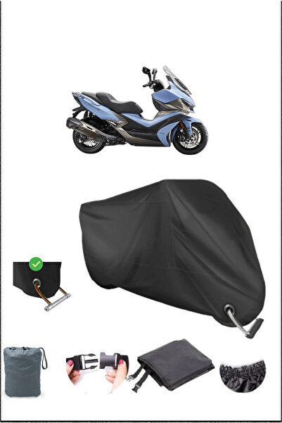 Breen قماش القنب الأسود Kymco XCıtıngvs400 المتين المتوافق مع قفل الدراجة الن...