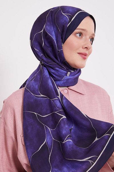 Levidor Μπλε ναυτικό μοτίβο με φύλλο Royal Shawl
