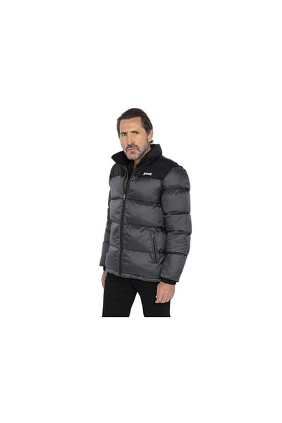 SCHOTT Jachetă bărbați antracit Schott Blouson Empiecement Et Broderie
