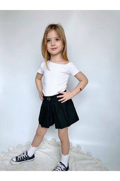 Aslı Türkoğlu Fusta scurtă cu cataramă în față pentru fetiță model ZR