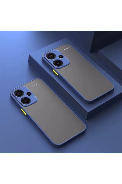 m.tk moveteck حافظة Redmi Note 13 Pro+ Plus غير لامعة مضادة لبصمات الأصابع وغطاء من السيليكون الصلب مع مفاتيح ملونة