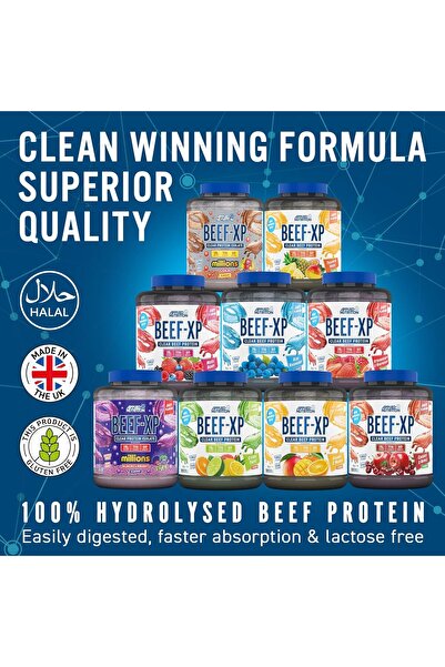 applied nutrition بيف-إكس بي، بروتين لحم بقري معزول ومحلل، بنكهة الكشمش الأسود، 1.8 كجم