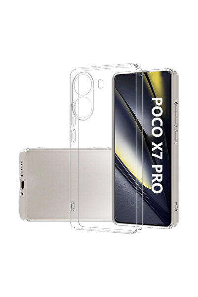 UnDePlus غطاء حماية هجين من السيليكون الشفاف لهاتف Xiaomi Poco X7 Pro