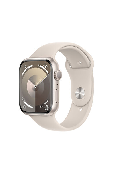 Apple Watch Series 9 GPS 45mm Yıldız Işığı Alüminyum Kasa ve Yıldız Işığı Spo...