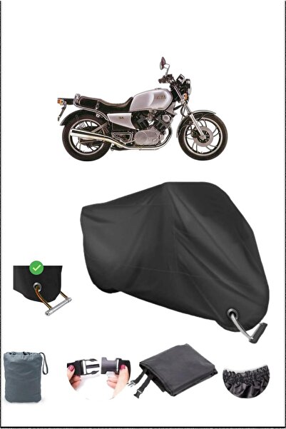 Breen Black Yamaha Xv1000 Durable Lock Compatible Waterproof Motorcycle Tarpa...