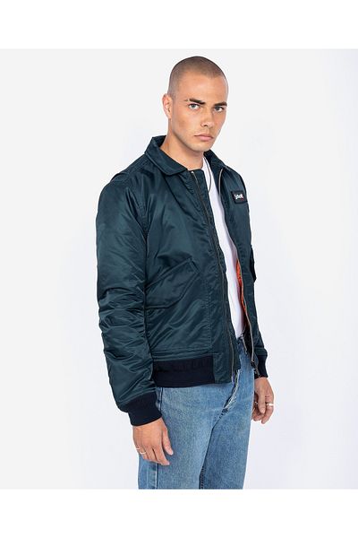 SCHOTT Modrá jachetový bombardér pro barry Schott Blouson cwu Original Eco