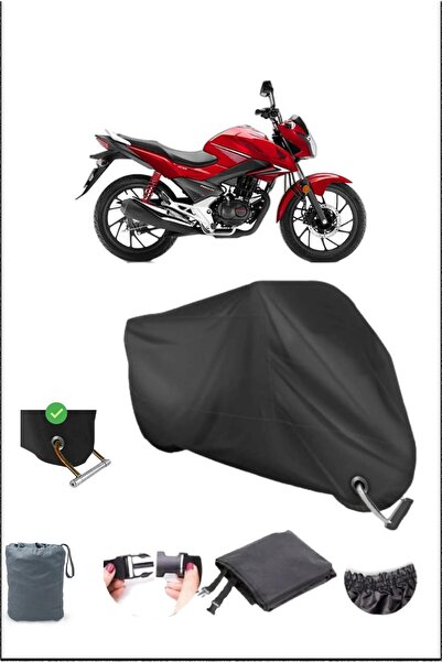 Breen قماش القنب الأسود للدراجات النارية Honda Cb125 المتين المتوافق مع القفل...