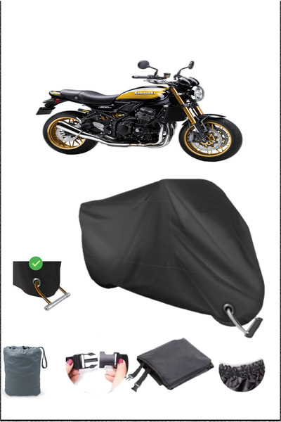 Breen قماش القنب الأسود للدراجات النارية Kawasakı Z900rs المتوافق مع القفل ال...