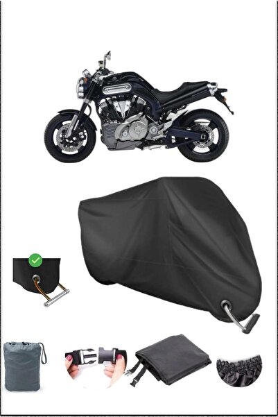Breen قماش أسود للدراجات النارية مع قفل متوافق مع Yamaha MT-01، آمن ومقاوم للماء