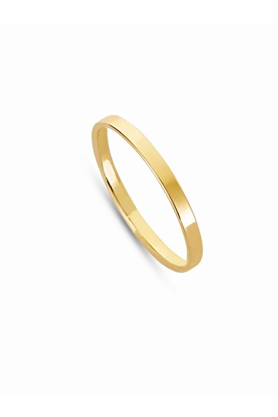 Nilvera Kuyumculuk 14 Ayar Sarı Altın Söz Nişan Yüzüğü, Klasik Alyans, Işıklı...