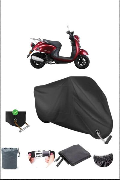 Breen Black Rks Pollo50 Durable Lock Compatible Waterproof Motorcycle Tarpaulin