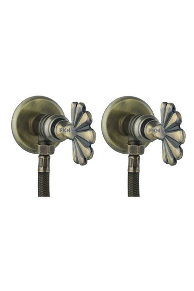 FKN Antique Bidet Faucet with Double Tavroz Spiral