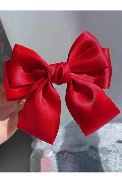 CSR AKSESUAR Double Layer Satin Automatic Bow Buckle