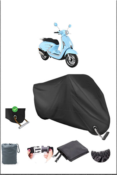 Breen Black Rks Bıtter125 Durable Lock Compatible Waterproof Motorcycle Tarpa...