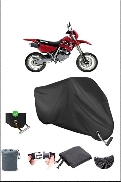 Breen Black Honda Xl200 Durable Lock Compatible Waterproof Motorcycle Tarpaulin