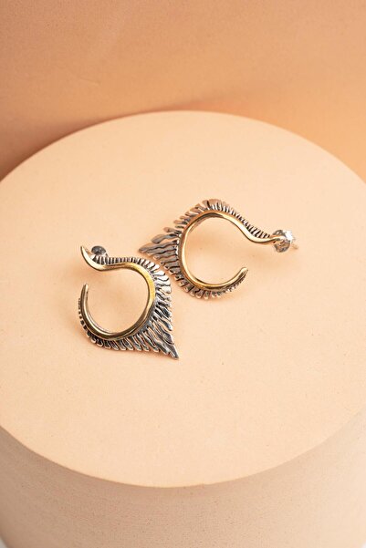 Sümer Telkari Teodora Tasarım Elişi Gümüş Küpe 5496