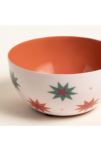 Zsa Zsa Zsu Nanpur Metal Kase 15x15x5 Cm Beyaz- Yeşil