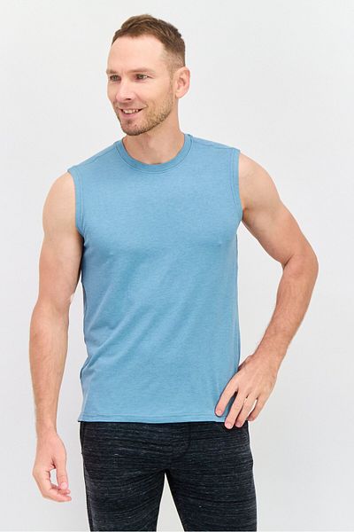 Legend Men Sportswear Fir Sleeveless Training Vests, Slate Green