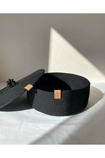 Sevdam Sepet Μαύρο διακοσμητικό κουτί πολλαπλών χρήσεων - ίσιο καπάκι, αξεσου...