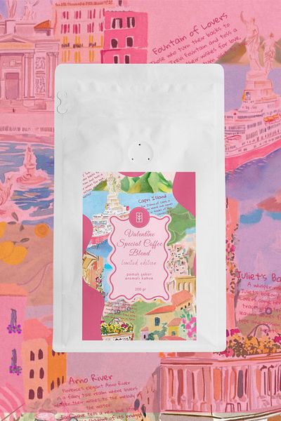 Mim and More Valentine Coffee Blend - 2025 Limited Edition, 200 g Cotton Sugar Flavored Filter Coffee