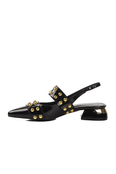 AYAKMOD Black Patent Leather Women's Evening Dress Shoes 575023   Z