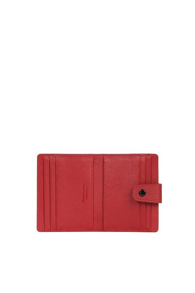 CENGİZ PAKEL Suport pentru carduri Cengiz Pakel unisex din piele naturală de dimensiuni mici - 2513 - roșu