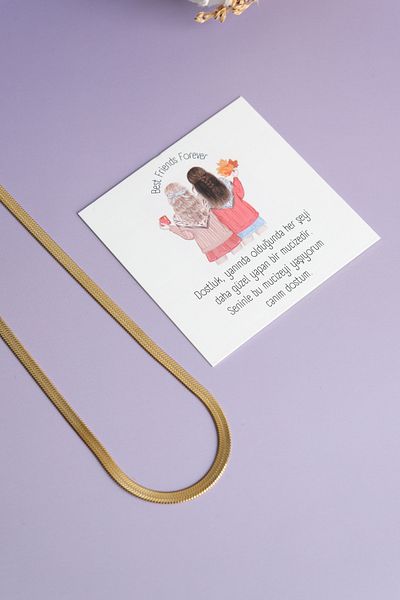 Jack Ferrero Mother - Dear Arkadash - Birthday - Sister - Father - Not Written Paper Steel Color Necklace
