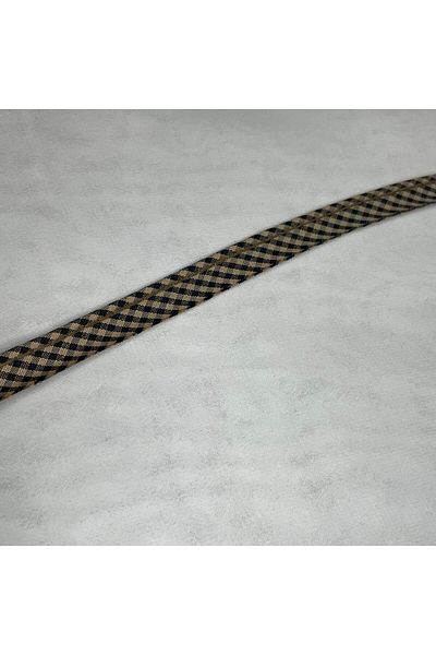 Bukle İplik Lumberjack Patterned Ribbed Decorative Strip - 1.1 cm Width (5 Meters)