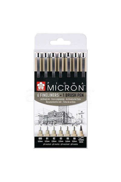 Sakura Pıgma Micron Black Set of 6