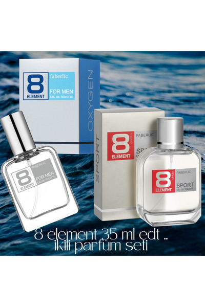 Faberlic 8 element erkek edt 35 ml+ 8 element sport erkek edt 35 ml..iliki pa...