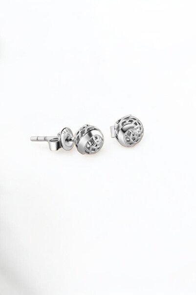 jelux silver 925 Ayar Gümüş 5 Mm Pervane Model Füzyon Çivili Top Küpe