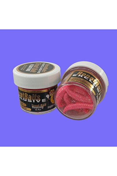 RENAT CARP Renat Trout Bait Peynir Kokulu Silikon Kurtçuk Alabalık Yemi 15 Pc...