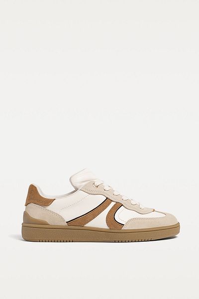 Stradivarius Casual leather trainers