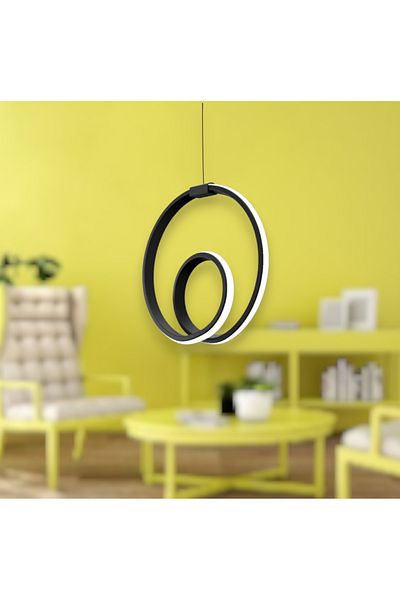 neeko Orjin Modern Pendant Lamp Power Led Chandelier White Light Black Case