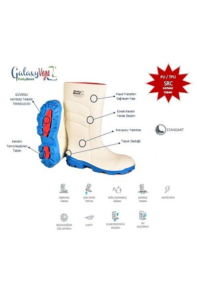 Polly Boot Ανδρικές μαύρες μπότες Galaxy Vega O4 (UNPROTECTED) με μακρύ λαιμό