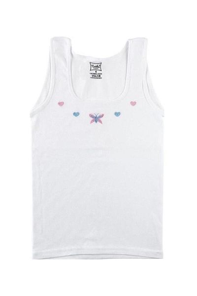 KEYAL Tricou pentru fetiță cu curele groase, pachet de 6