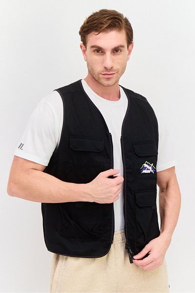 Puma Men Sportswear Fit Sleeveless Outdoor Vest, Black