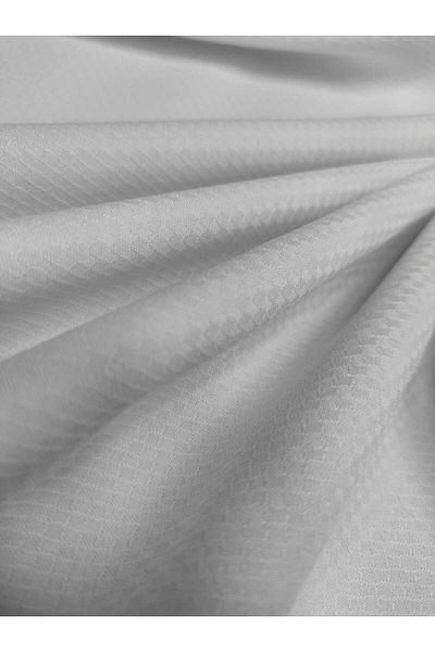 Evcimenhome New Product 2 Pieces Honeycomb Textured Stain-Resistant Piece Fabric 130X130 Color White