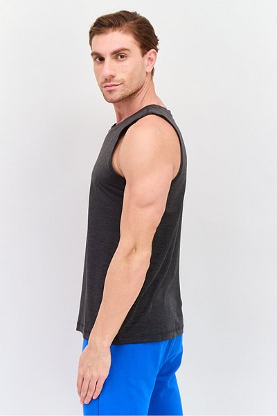Legend Men Sportswear Sleeveless Training Tank Top, Charcoal