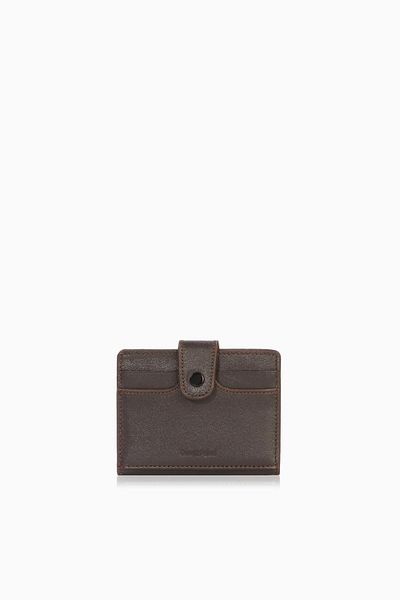 CENGİZ PAKEL Suport pentru carduri Cengiz Pakel unisex din piele naturală de dimensiuni mici - 2513 - maro/pământ